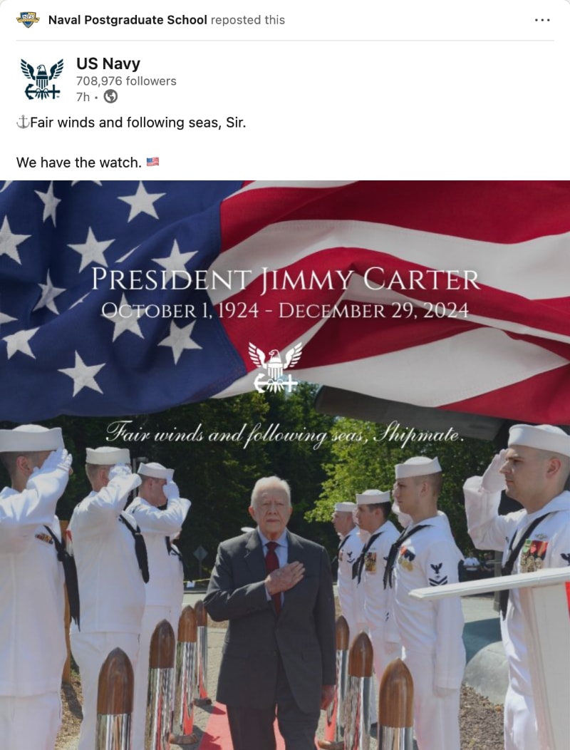 A tribute to President Carter